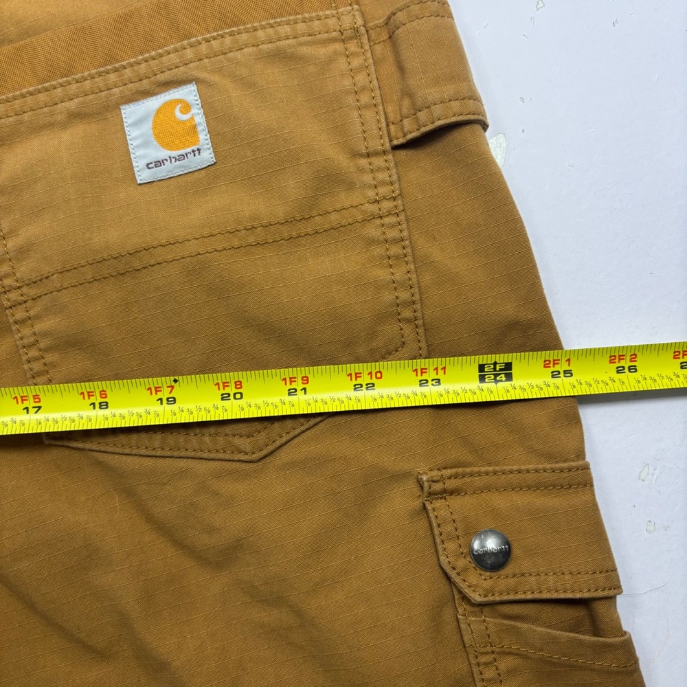 Carhartt BS4727-M Rugged Flex Relaxed Fit Ripstop Cargo‎ Work Shorts Brown 40 - Picture 9 of 10